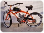 Orange Bike With EPA Muffler